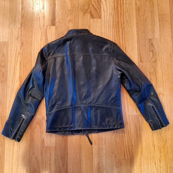 Banana Republic Leather Café Racer - Black (M) - Picture 4 of 7